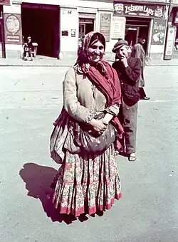 Romani woman in Hungary