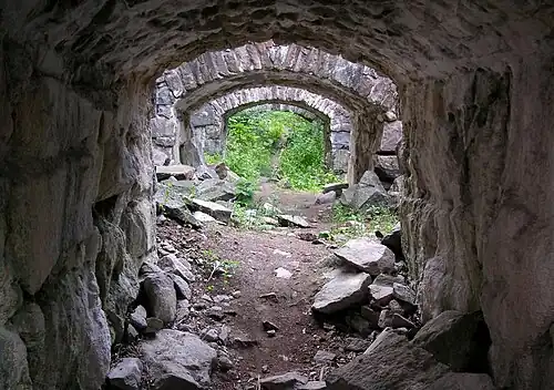 The foundation, cellar vault