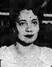 A young white woman with dark hair, from a 1931 newspaper photo.