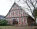 Modern home built as a Fachhallenhaus replica