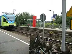 A Westfalenbahn train at the station.