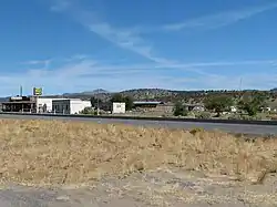 Hampton looking north across US 20