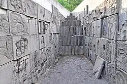 Interior of the Hanover-Ahlem Asphaltschacht memorial