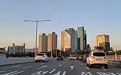 View of Hapjeong-dong from Yanghwa Bridge