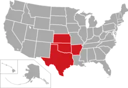 Location of teams in {{{title}}}