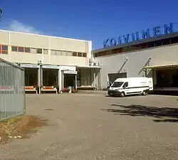 Loading docks at Koivunen Oy company in Malmi, Helsinki, Finland