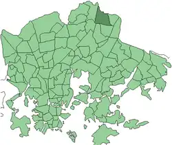 Location in Helsinki