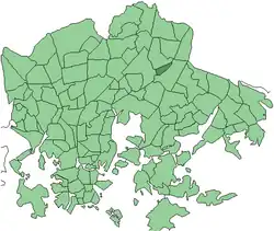 Location in Helsinki