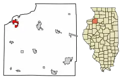 Location of Colona in Henry County, Illinois.