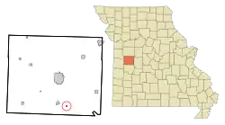 Location of Brownington, Missouri