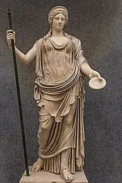 Statue of Hera, holding a staff