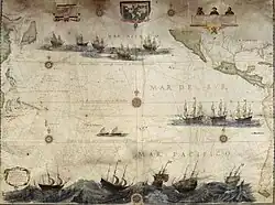 South Seas, Pacific Ocean, 1622