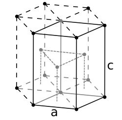 Hexagonal close packed crystal structure for cobalt