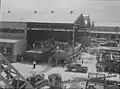 June 1943 New Orleans, Louisiana. Patrol Torpedo boats under construction at the Higgins shipyards