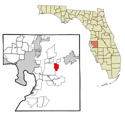 Location in Hillsborough County and the state of Florida