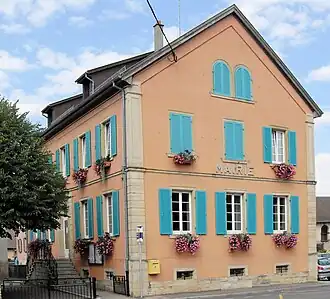 The town hall in Hirtzbach