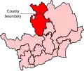 A large cross-county constituency, covering northern parts of the county and also containing electoral wards in central Bedfordshire.