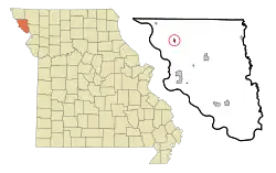 Location of Craig, Missouri