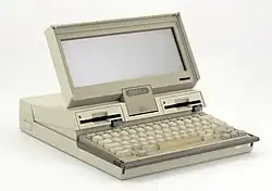 IBM PC Convertible (model 5140) Museum of science and technology, Milan (1986)