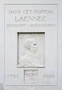 Laennec's memorial tablet