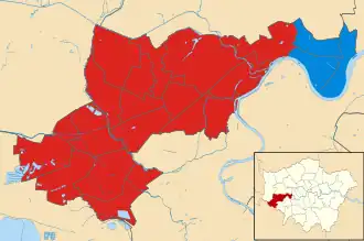 Hounslow 2018 results map