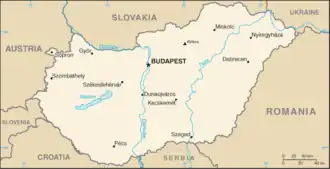 Map of Hungary