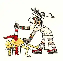 Image 38Ritual human sacrifice portrayed in Codex Laud (from Mesoamerica)