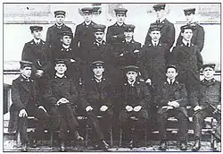 Class of 1908-1911 from the Normal School of Orléans in black uniform (see "Black Hussars").