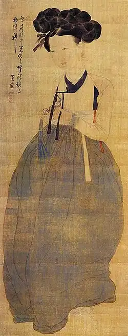 Portrait of a Beauty (미인도; 美人圖)