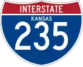 Interstate 235 marker