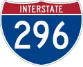 Interstate 296 marker