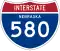Interstate 580 marker