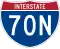 Interstate 70N marker