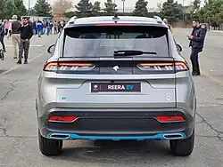 Rear view, EV model