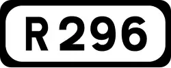 R296 road shield}}