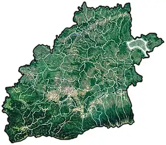 Location in Sibiu County