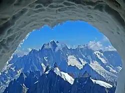 View from inside the cave