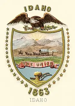 Territorial historical coat of arms (illustrated, 1876)