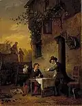 Jan Steen and Frans van Mieris (1828), Amsterdam Museum
