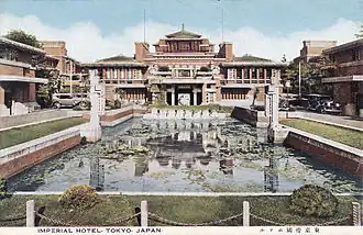 Imperial Hotel, Tōkyō, Frank Lloyd Wright, built between 1913 and 1924