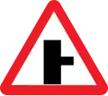 Side road to right