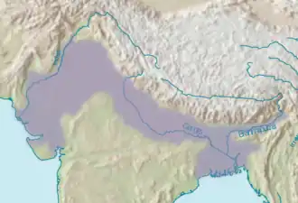 Map of the Indo-Gangetic Plain