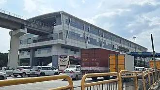 Side view of this metro station as on July 2025