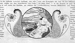 Illustration by Frank C. Papé in Radlerin und Radler magazine. (1900)