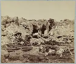 Interior View of Fort Sumter, taken by a Confederate photographer