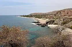 The strait from Inur Pilila, Lauhata, Timor-Leste, in 2018