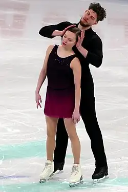 Ioulia Chtchetinina and Michał Woźniak at the 2024 Skate Canada International