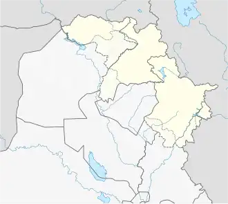 Darbandokeh is located in Iraqi Kurdistan