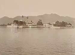 Full View of Island palace Jagmandir, 1910