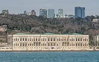 Çırağan Palace seen from Bosporus
